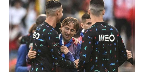 CRISTIANO RONALDO und Luka Modrić trafen im Europapokal-Freundschaftsspiel aufeinander